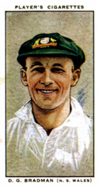 Don Bradman cigarette card