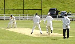 Play in progress at Limavady